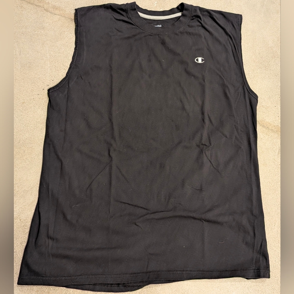 Champion Men's Sleeveless Gray Shirt